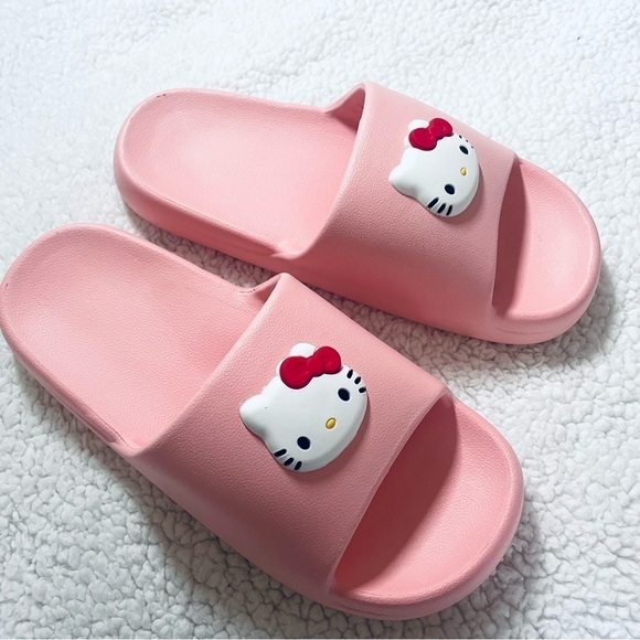 🩴NWT Hello Kitty Summer Slippers Sandal - PINK - US 6-6.5 🌸 - Picture 2 of 4